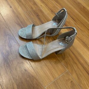 Sparkly Silver Women's Heels